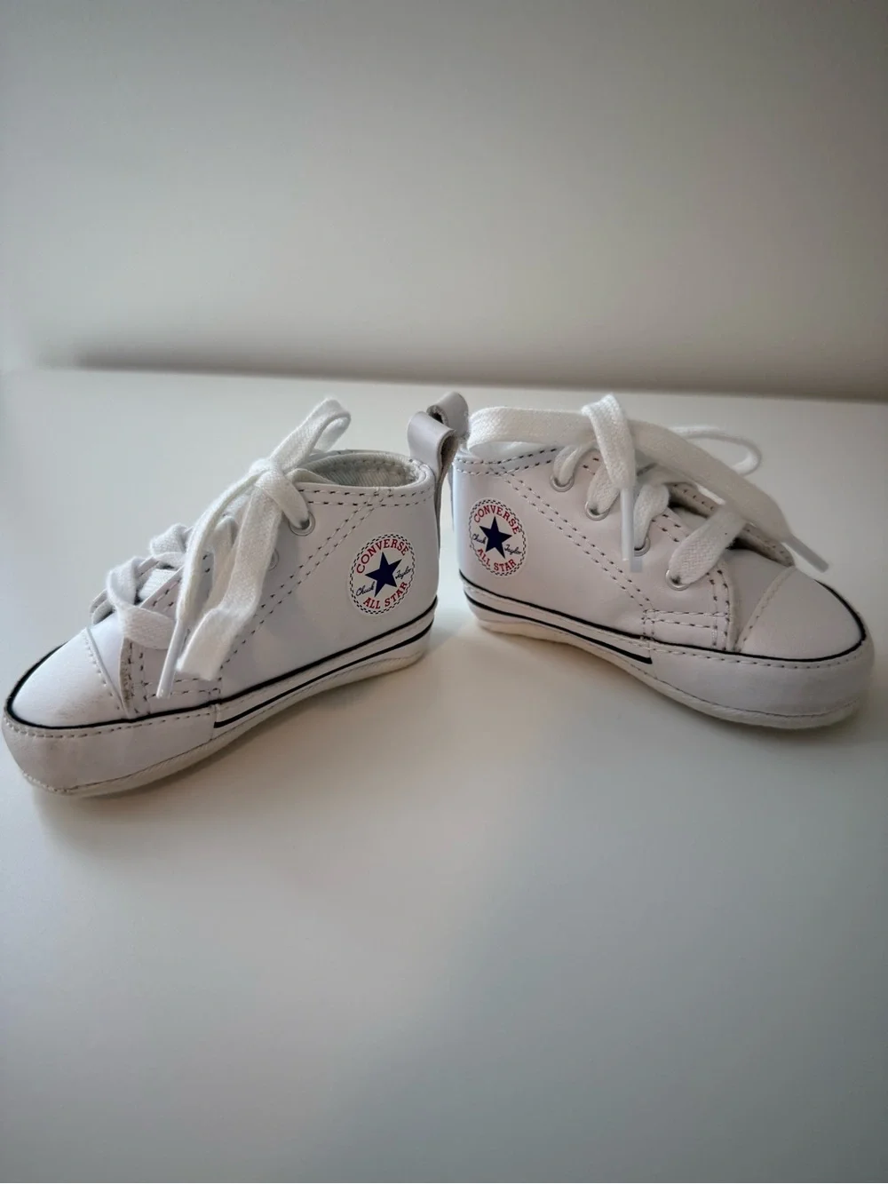 Converse All Star White Crib Shoes